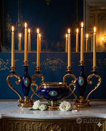 Tris C.A.L. Italy -  candelabri e alzatina vintage