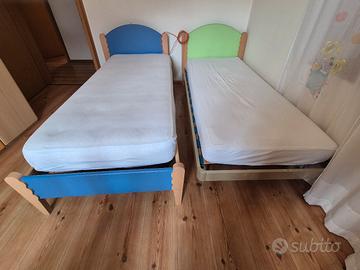 2 letti singoli bambini 