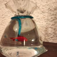 Scultura Pesce in vetro sommerso di Murano