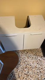 Mobile bagno per lavabo – melamina bianca