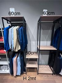 Strutture arredo negozio abbigliamento come nuove