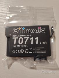 6 Cartucce per stampante Epson T0711 Nero