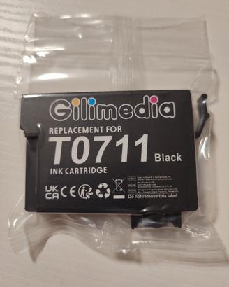 6 Cartucce per stampante Epson T0711 Nero