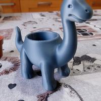 Vasetto decorativo Dinosauro grigio Stampa 3D