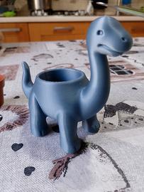 Vasetto decorativo Dinosauro grigio Stampa 3D