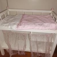 lettino legno bambole 