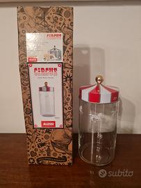 barattolo ermetico vetro Alessi h. 24.5