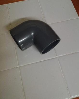Raccordo gomito 90 PVC d50