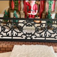 Set 5 ringhiere e 6 piloni villaggio Natale Lemax