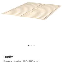 rete con doghe Luröy Ikea originale 180x200