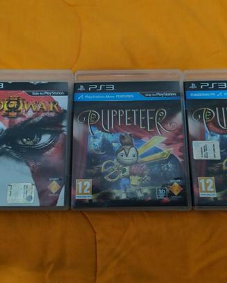 Giochi ps3 puppeteer God of war PlayStation 