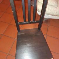 3 sedie nere IKEA in legno