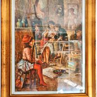 Quadro Studio dell'Artista - Nino Salvadori (70x90