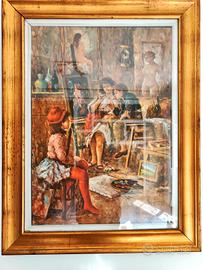Quadro Studio dell'Artista - Nino Salvadori (70x90