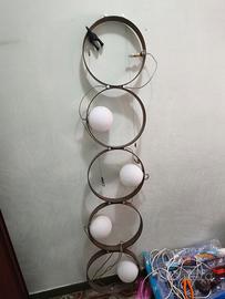 Lampada da terra Giukò 5 Floor (ebano), Leucos 