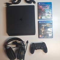 PlayStation4 +controller +cuffie +giochi 