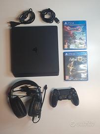 PlayStation4 +controller +cuffie +giochi 