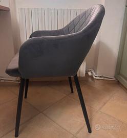 Set 2 poltrone in velluto