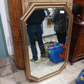 SPECCHIO OTTAGONALE DORATO GRANDE