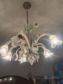 Lampadario in vetro di Murano