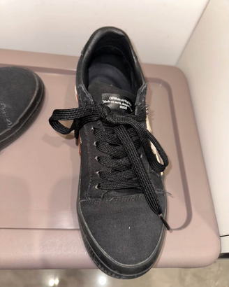 scarpe in tela off white nere numero 39