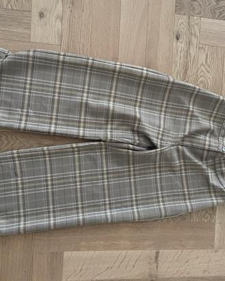 Pantaloni palazzo tartan donna