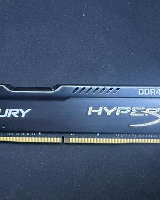 Banco dimm ddr4 16 gb hyperx fury