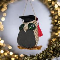 gufetto portafortuna con cappello laurea -fatto a 