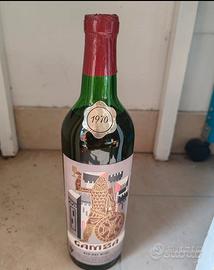 Bottiglia vino rosso estero da collezione 