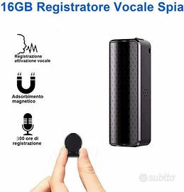 Micro registratore spia audio calamita attivazione