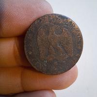 Rara e antica moneta Napoleone III 1855