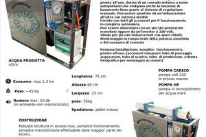 Dissalatore portatile per piccole imbarcazioni