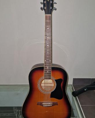 Chitarra acustica Ibanez colorazione sunburst