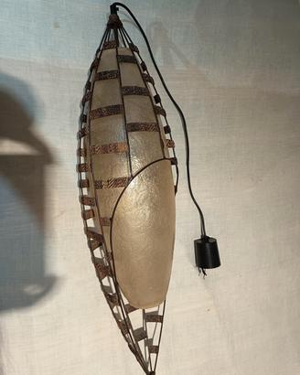 lampada a sospensione vintage stile etnico