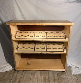 Portabottiglie  fatto a mano in legno