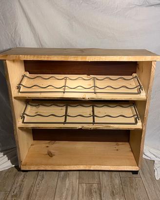 Portabottiglie  fatto a mano in legno
