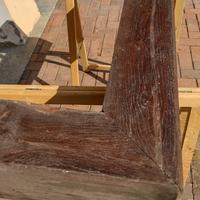 cornice in rovere antico per focolare
