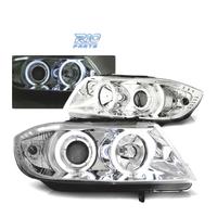 FARI BMW E90 E91 05-08 OCCHI ANGEL CCFL CROMATI