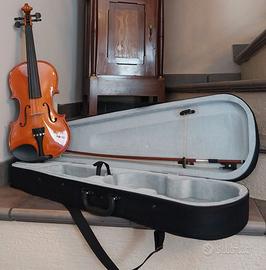 Violino con custodia e pece