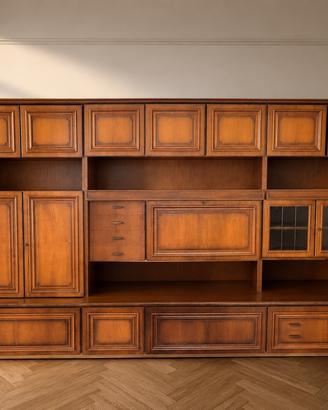 Parete attrezzata anni ’70 in legno
