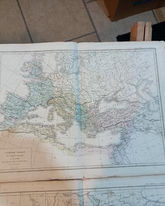due vecchie mappe del 1800 