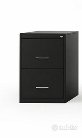 Classificatore in metallo nero 2 cassetti.