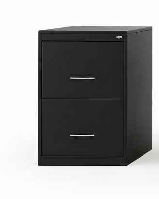 Classificatore in metallo nero 2 cassetti.