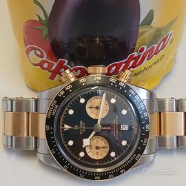 Tudor cronografo black bay acciaio oro permute Pam