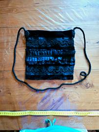 borsa borsetta nera a spalla 
