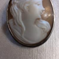 cammeo montato in argento 