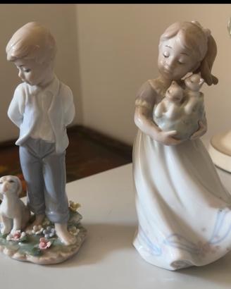 Coppia Statuine Porcellana