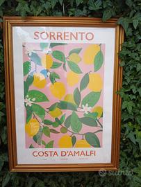quadro Sorrento con cornice in legno 