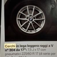 CERCHI BMW ORIGINALI X3 F25 X4 con gomme termiche