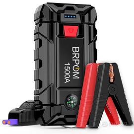 BRPOM Avviatore Batteria Auto, 2000A 21800mAh Avvi